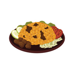 Fried Rice Vector Illustration - 08