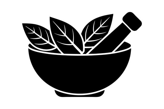 recommend clip art: Mortar and Pestle Silhouette Vector Illustration - Traditional Medicine and Healthcare Design