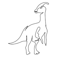 Dinosaurs Animal Wild Vector Line Art Graphic Design Decoration 