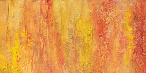 Trendy orange marble texture. Oil painting. Abstract rainbow watercolor background. Fluid art pattern. Smooth watercolor vector illustration for web, poster, banner. Pastel colors gradient pattern.