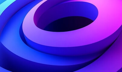 Obraz premium Abstract Geometric Background with Circular Shapes in Purple Blue and Pink Gradient