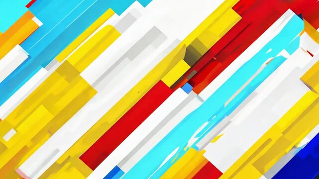 Abstract geometric pattern with vibrant red, yellow, and black diagonal lines