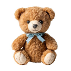 Obraz premium Cute brown teddy bear isolated on a transparent background