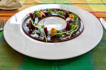 Beet carpaccio