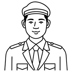 confident thai law enforcement officer police offcer