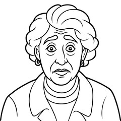 confused old woman