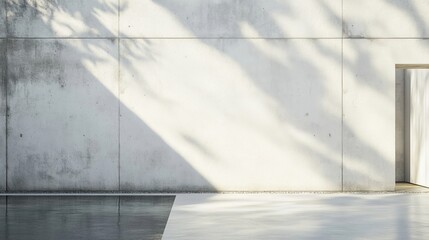 Obraz premium White concrete wall offering a simple textured look