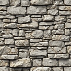 Obraz premium Seamless pattern of a rustic stone wall - Seamless tile
