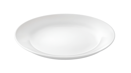 High-Quality PNG empty plate Isolated on White Background – High Resolution