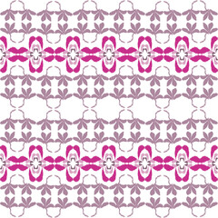 Pink and purple design embroidery, motif ethnic ikat seamless textile illustration, print striped ornament, pattern, design for wrapping, silk, scarf, clothing, background, textile, carpets, curtains.