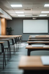 Contemporary meeting room equipped for business gatherings with a minimalist design.
