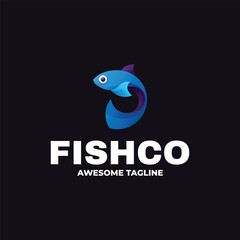 Fishco Gradient Colorful Logo