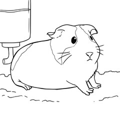 Guinea Pig Coloring Book