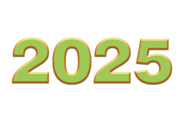 Happy New Year 2025, Elegant and beautiful poster designs, 3d Premium design 2025, 3D numbers with PNG Background