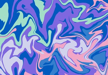 wavy pattern with cool color