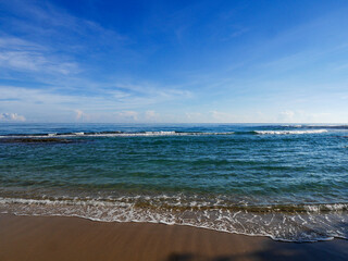 Sea and beach at Playa Punta Uva in Costa Rica.