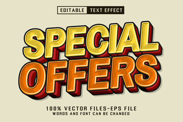 Special Offers Editable Text Effect