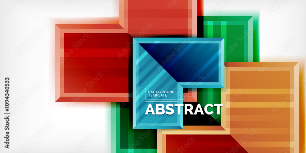 Poster Arrow symbols created with 3d effects and line texture geometric abstract background