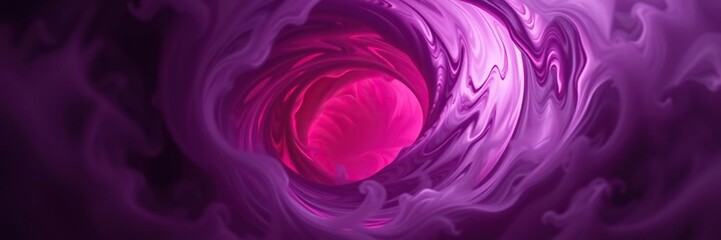 An abstract vortex of deep plum swirls with swirling mist, surreal environment, swirling mist