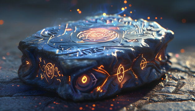 Glowing Rune Stone