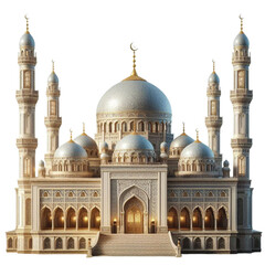 Fototapeta premium A Realistic Beautiful Mosque vector