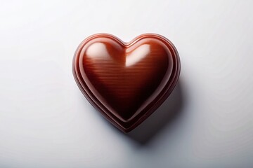 Fototapeta premium Heart Chocolate Silhouette Minimalist Photography
