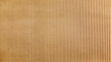 Kraft paper texture closeup natural brown corrugated background sheet with vertical stripes