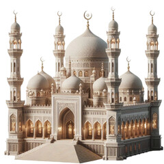 Obraz premium A Realistic Beautiful Mosque vector