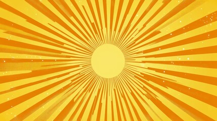 Fototapeta premium Abstract sunburst background with radiating lines and yellow hues.