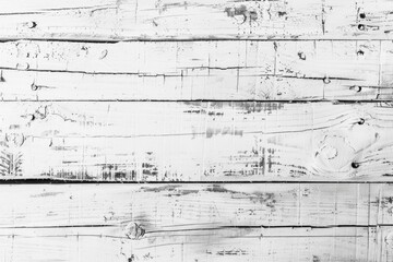 Fototapeta premium Wood Grain White. Abstract Background of Vintage White Table with Rustic Texture