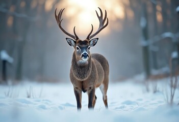 Deer in winter