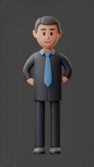 3D Businessman portrait