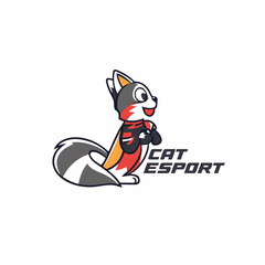 esport style cat logo