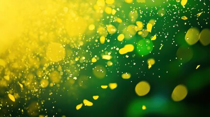 Festive green and yellow fill the air, capturing the vibrant spirit of Brazil's Independence Day