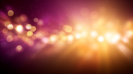 Obraz premium Abstract Gold And Purple Bokeh Background Lights