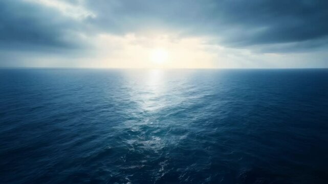 sunset over sea
