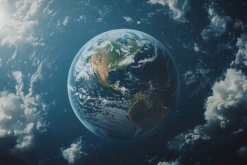 Stunning digital representation of planets aligned with a vibrant galactic starfield in the vastness of deep space.
