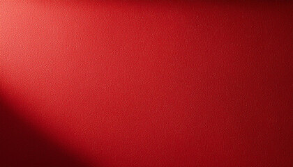 Empty red textured wall close up with shadows. Sparse texture and background