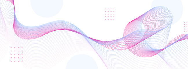 banner background.wave line .colorful.blue pink gradations.geometric.memphis.vector.eps 10