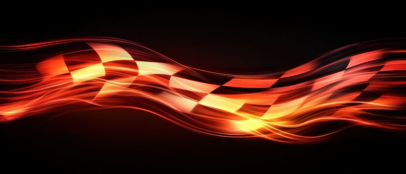 Abstract Racing Flag design with a futuristic checkered pattern background wallpaper AI generated image