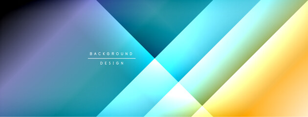 Dynamic shadow lines with gradient colors geometric background