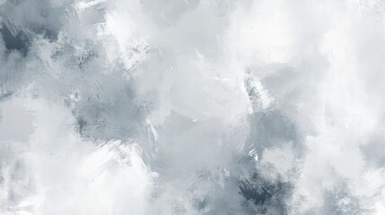 Abstract gray and white textured background with soft brush strokes.