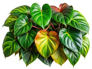 Fototapeta premium Heartleaf Philodendron Leaves - Low Light, Elegant, Isolated