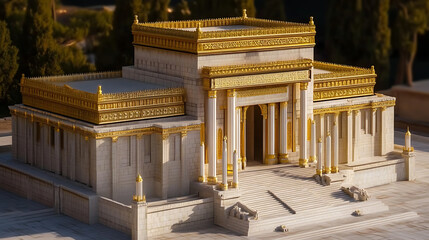 Fototapeta premium Herod's Architectural Mastery in the Second Temple