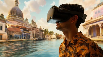 A virtual reality experience where users explore historical landmarks from diverse cultures, Fostering empathy and understanding through immersive cultural education, photography style