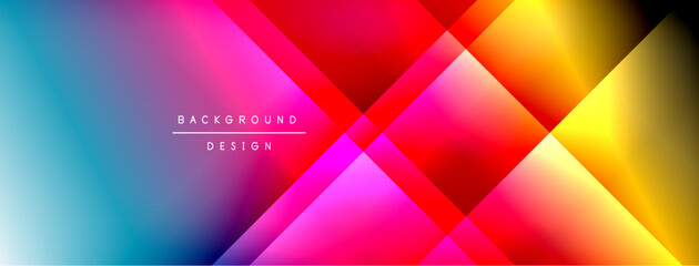 Colorful gradient with lines made of shadow and light. Creative background