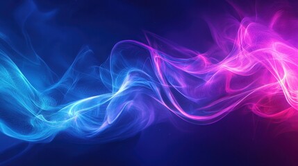 Fototapeta premium Abstract Dreamscape: Ethereal blue and pink smoke swirls in a mesmerizing dance, creating a captivating and otherworldly visual experience. Perfect for design projects, websites, and more.