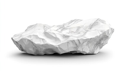 Obraz premium A textured marble rock displaying elegant white and grey veining, perfect for natural and artistic compositions.