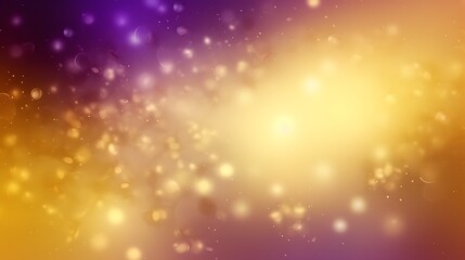 Fototapeta premium Abstract Golden and Purple Glowing Particle Background