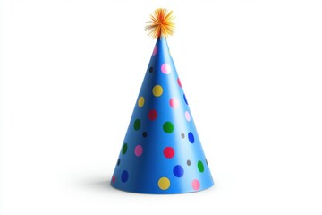 party hat and confetti with ball image on it